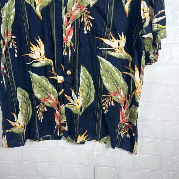 Puritan mens Button down Shirt Size L  Hawaiian Print - Picture 3 of 13